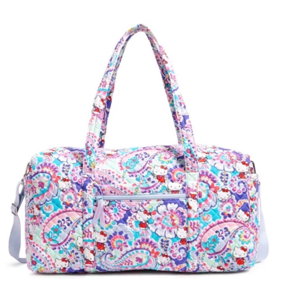 Vera Bradley Hello Kitty Paisley Large Duffel Travel Bag